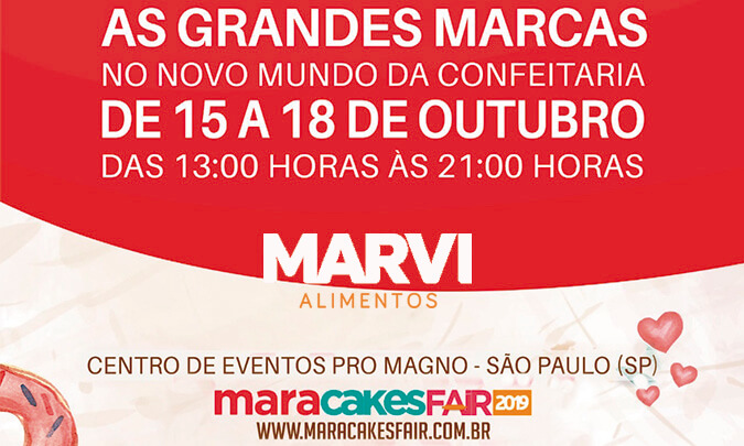 MARA CAKES FAIR 2019 NOVO MUNDO DA CONFEITARIA ESTAREMOS L