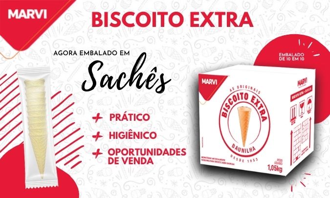 NOVIDADE na embalagem do Biscoito Extra!