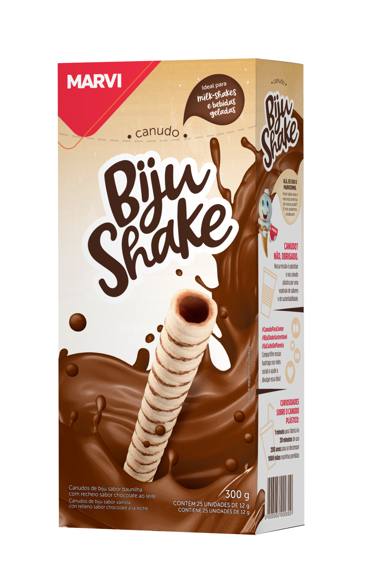 Canudo Biju Shake 240g