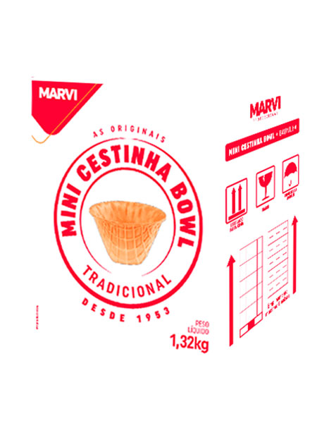 Mini Cestinha Bowl 100ml - cx c/ 1,32 Kg