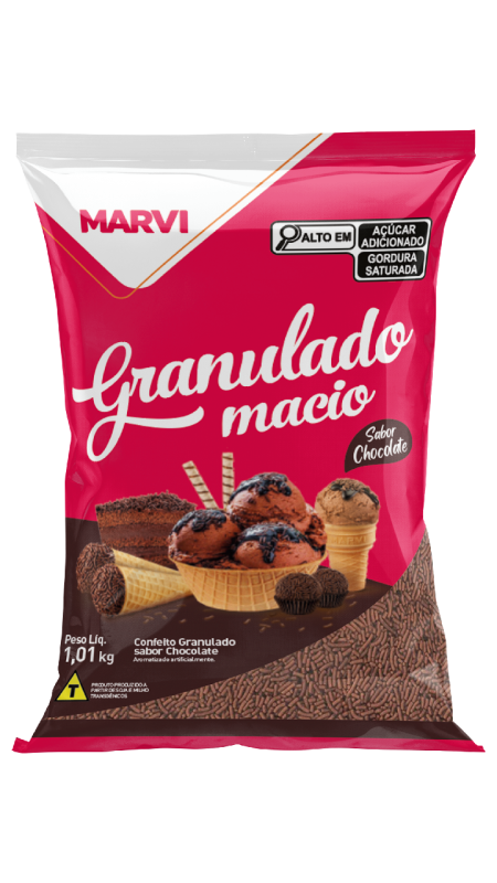 Granulado Escuro 500g, 1,01kg, 5kg e 25kg